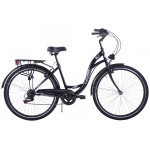 Mestský bicykel 28" Kozbike KOZ13-K14 6 prevodový Čierny